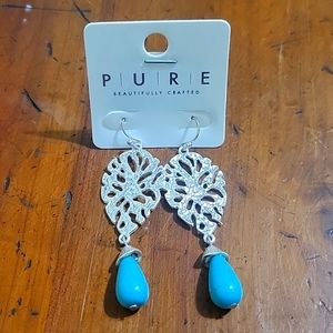 NWT Silver/Turquoise Earrings